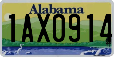 AL license plate 1AX0914