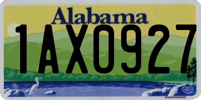 AL license plate 1AX0927