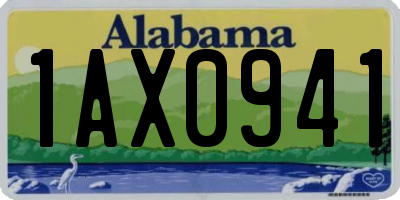 AL license plate 1AX0941