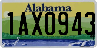 AL license plate 1AX0943