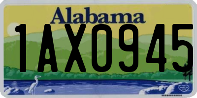 AL license plate 1AX0945