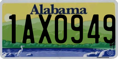 AL license plate 1AX0949