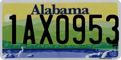 AL license plate 1AX0953