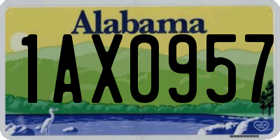AL license plate 1AX0957