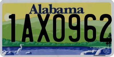 AL license plate 1AX0962