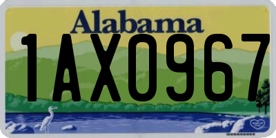 AL license plate 1AX0967