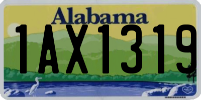 AL license plate 1AX1319