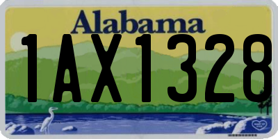 AL license plate 1AX1328