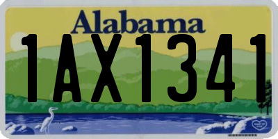 AL license plate 1AX1341