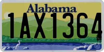 AL license plate 1AX1364