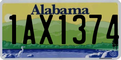 AL license plate 1AX1374