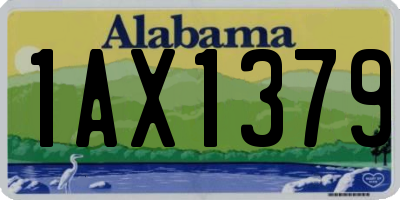 AL license plate 1AX1379