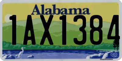 AL license plate 1AX1384