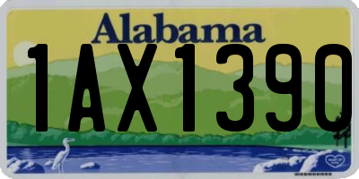 AL license plate 1AX1390