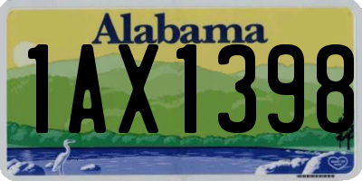 AL license plate 1AX1398