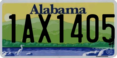 AL license plate 1AX1405