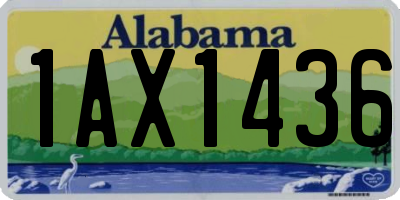 AL license plate 1AX1436