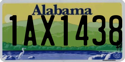 AL license plate 1AX1438