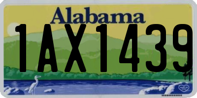 AL license plate 1AX1439