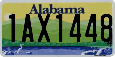 AL license plate 1AX1448