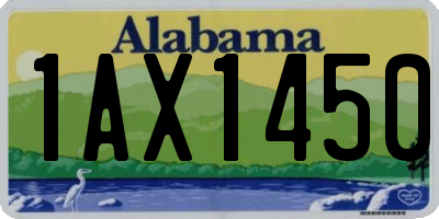 AL license plate 1AX1450