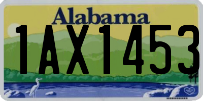 AL license plate 1AX1453