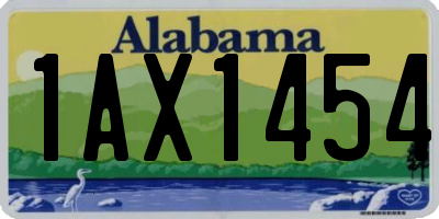 AL license plate 1AX1454