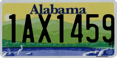 AL license plate 1AX1459
