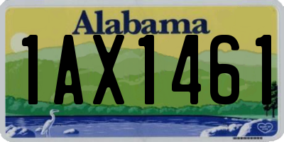 AL license plate 1AX1461