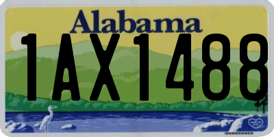 AL license plate 1AX1488