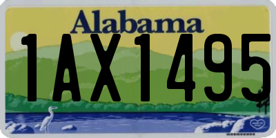 AL license plate 1AX1495