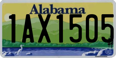 AL license plate 1AX1505
