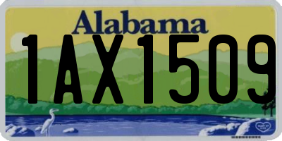 AL license plate 1AX1509