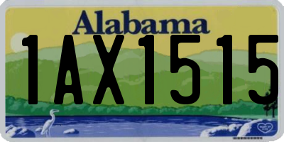 AL license plate 1AX1515
