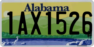 AL license plate 1AX1526