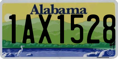 AL license plate 1AX1528