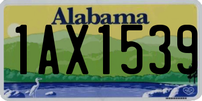 AL license plate 1AX1539