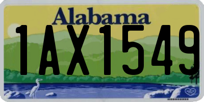 AL license plate 1AX1549