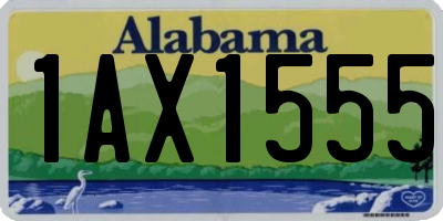 AL license plate 1AX1555