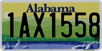 AL license plate 1AX1558