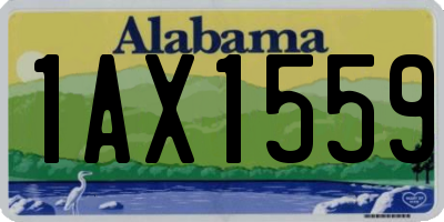 AL license plate 1AX1559