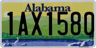 AL license plate 1AX1580
