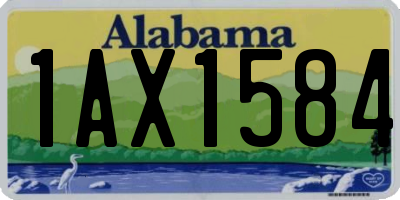 AL license plate 1AX1584