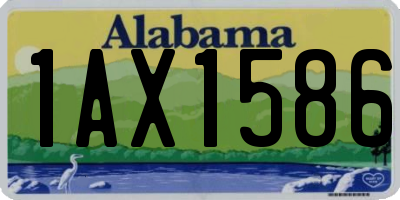 AL license plate 1AX1586