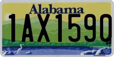 AL license plate 1AX1590
