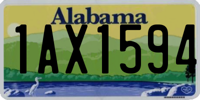 AL license plate 1AX1594