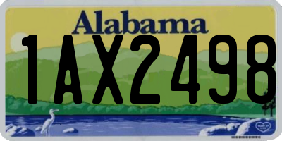 AL license plate 1AX2498