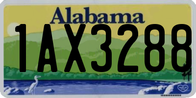 AL license plate 1AX3288