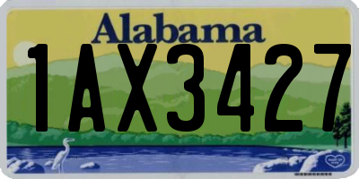 AL license plate 1AX3427