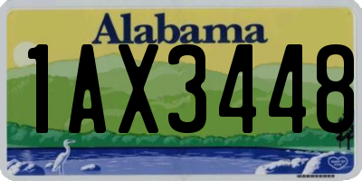 AL license plate 1AX3448
